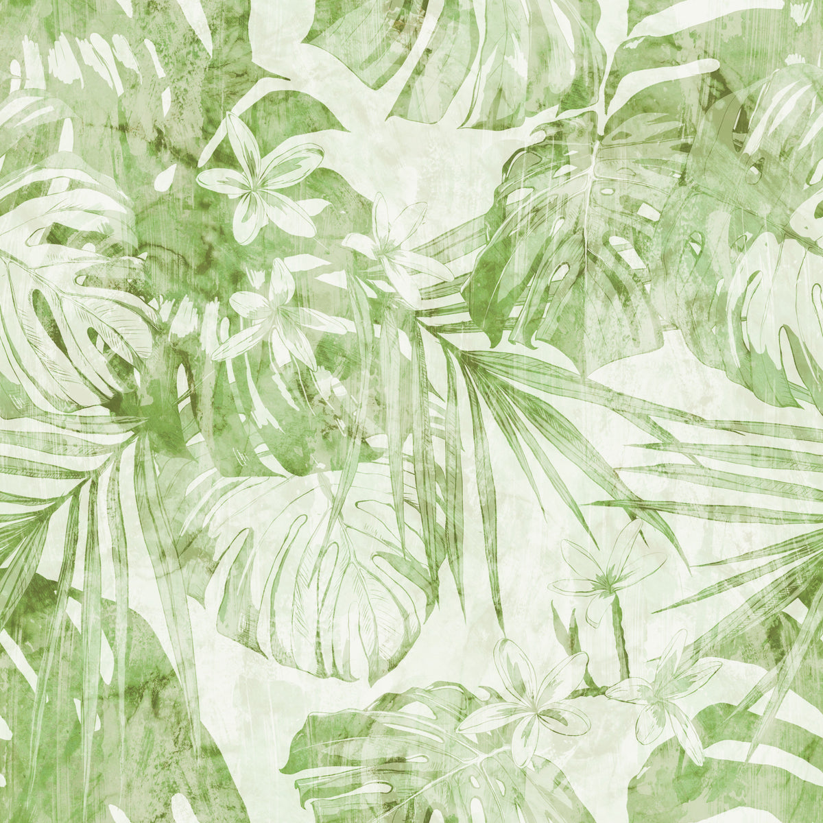Verdant Botanical Tropics Wallpaper⁠ in your room