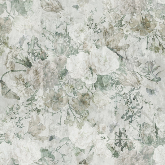 Misty Botanical Meadow Wallpaper⁠