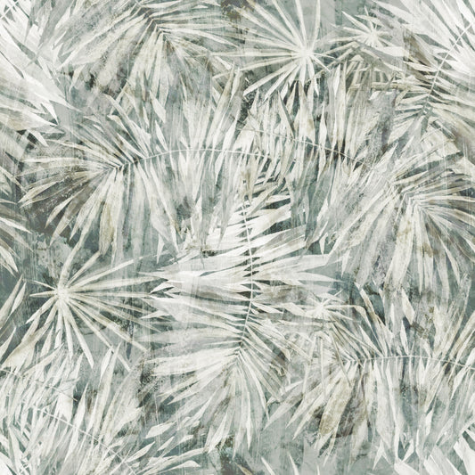 Misty Fern Botanical Art Wallpaper⁠