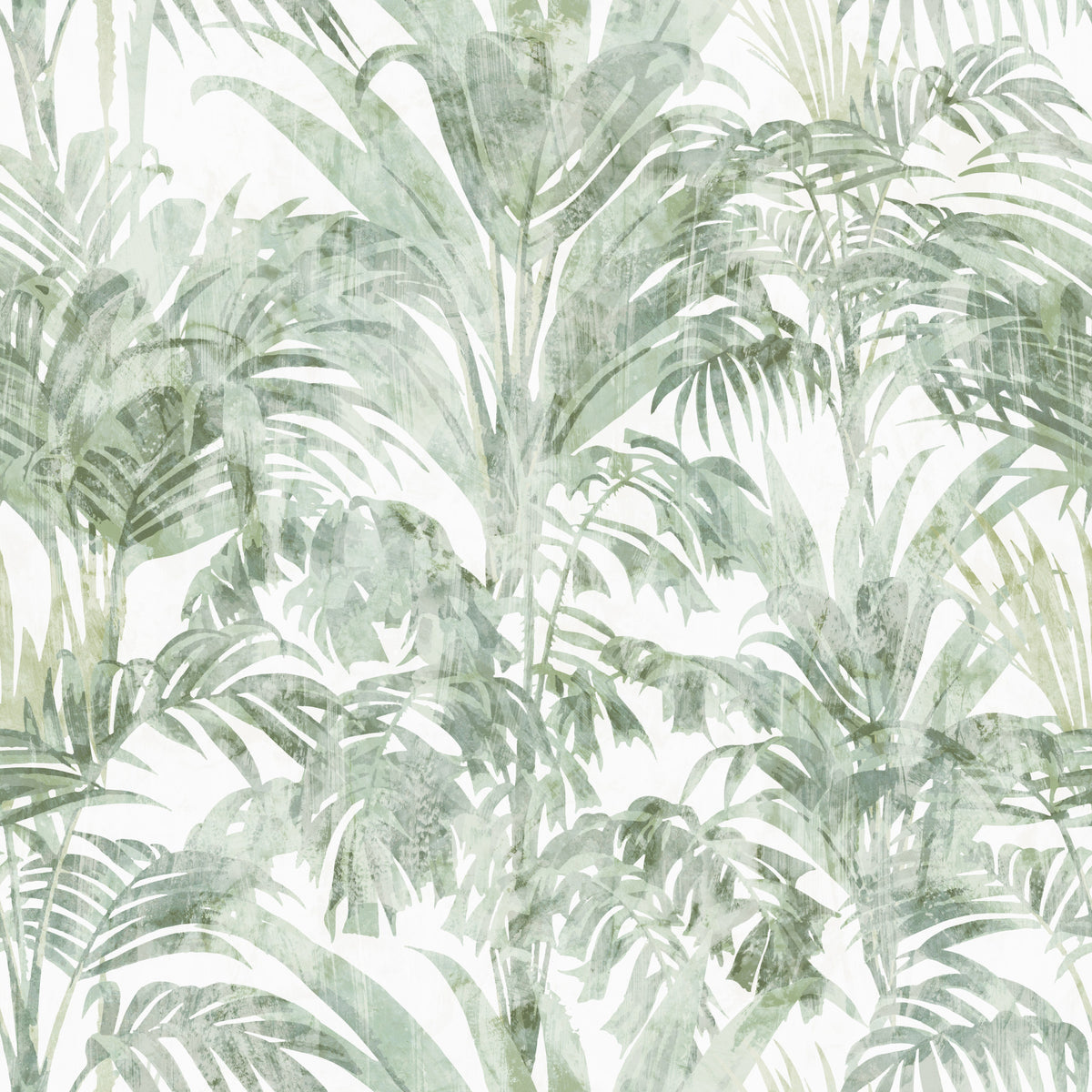 Sage Botanical Palm Fronds Wallpaper⁠ in your room