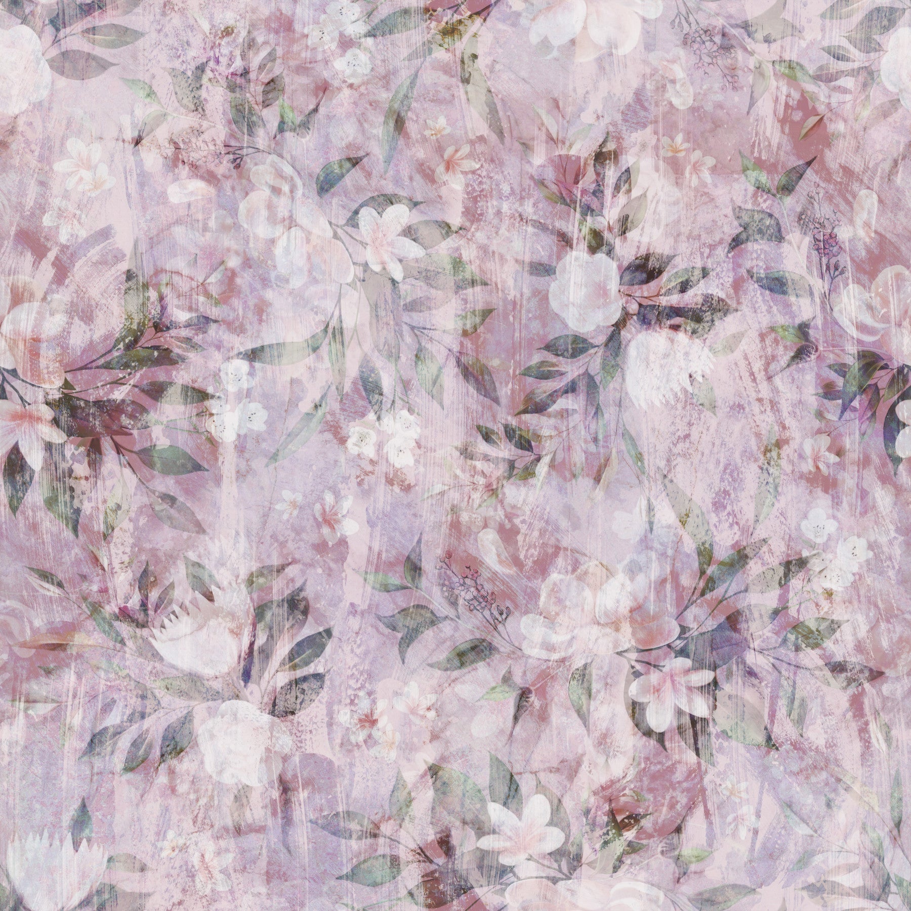 Muted Meadow Brushstroke Print Wallpaper⁠