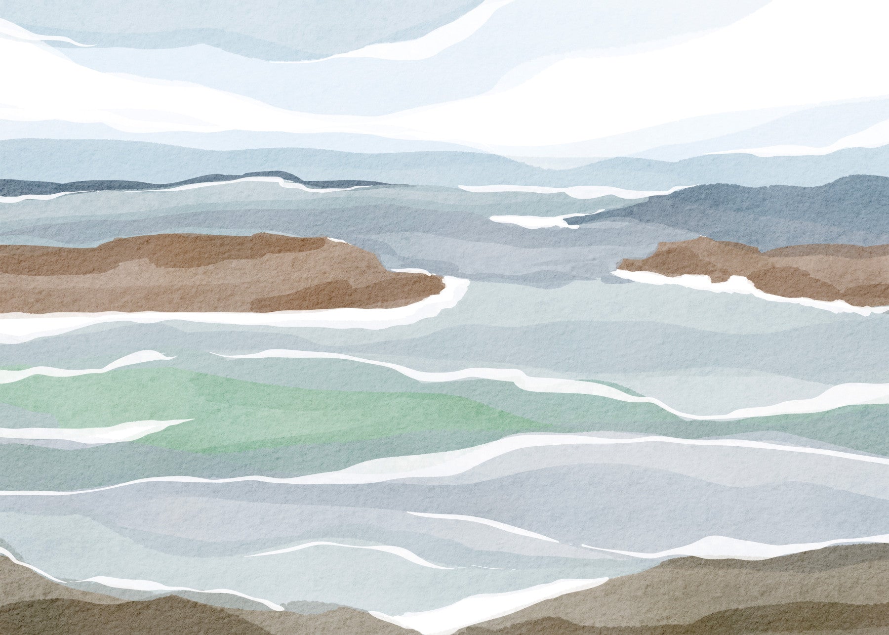 Atlantic Ocean view Wall Mural