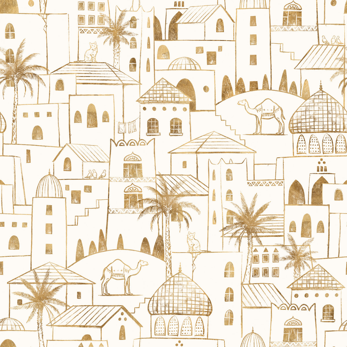Desert Dreams Sketch Wallpaper⁠ in your room