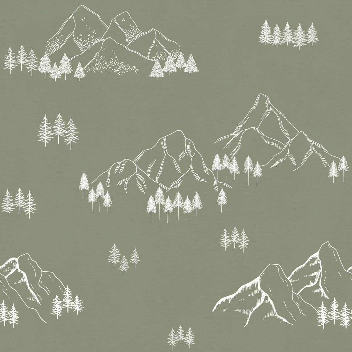 Minimalist Alpine Peaks Wallpaper⁠ in your room