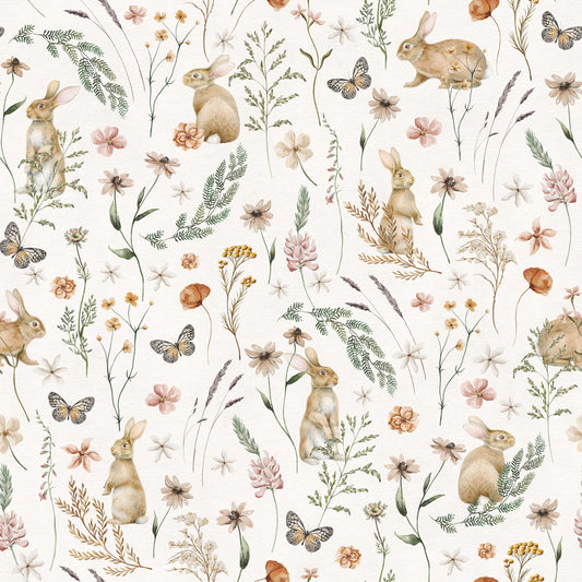 Enchanted Woodland Bunny Trail Wallpaper⁠