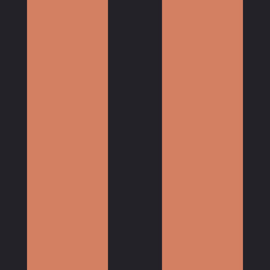 Burnt Orange and Charcoal Vertical Stripes Wallpaper⁠