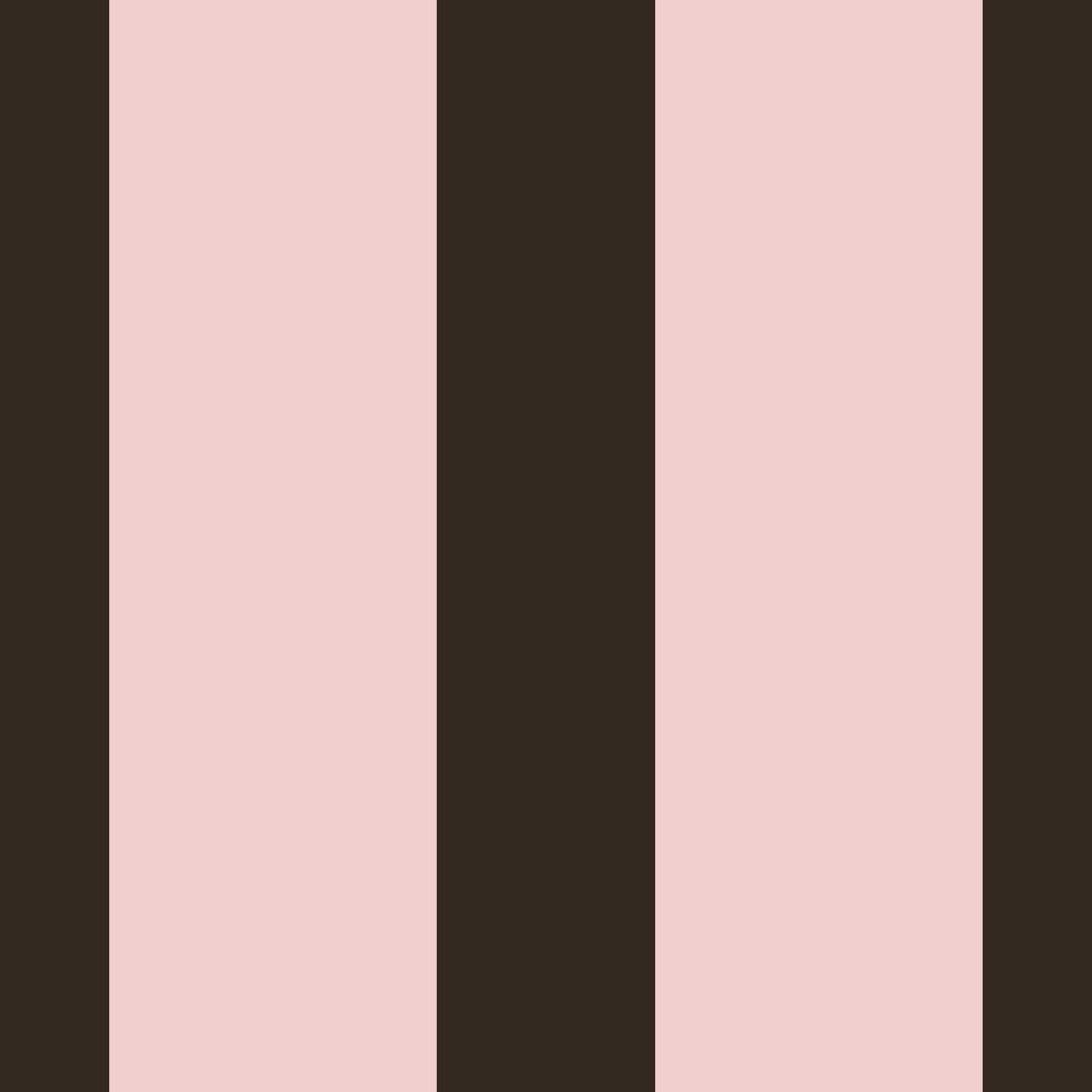 Mocha and Blush Striped Pattern Wallpaper⁠ in your room
