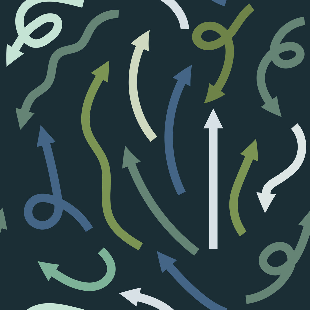Directional Arrows Minimalist Graphic Wallpaper⁠ in your room — zoomed