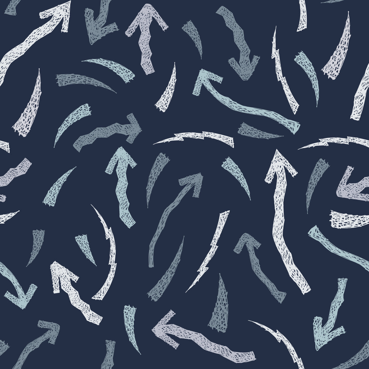 Crayon Scribble Arrows Wallpaper⁠