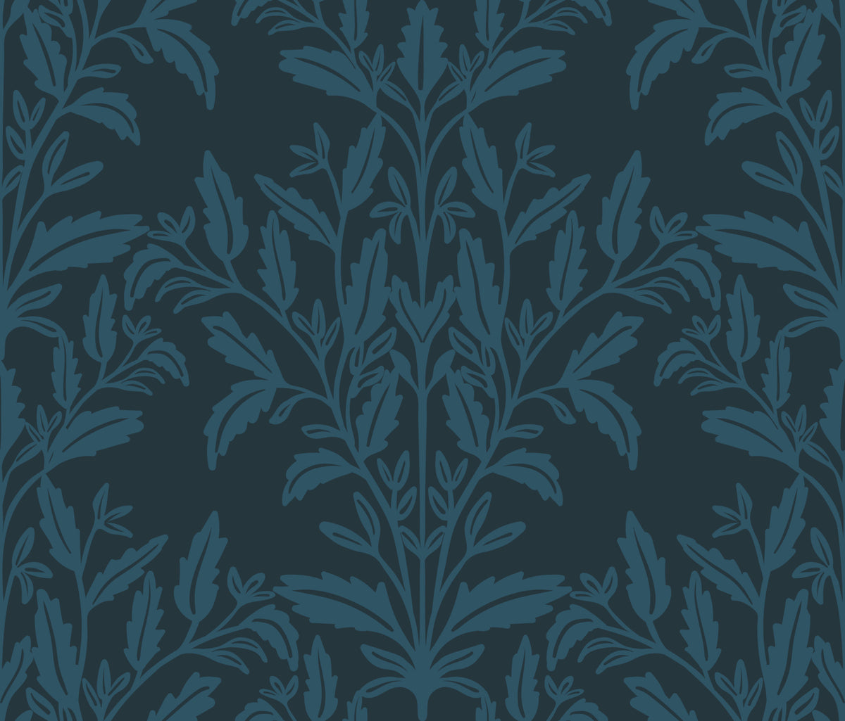 Enchanted Ink Leaf Motif Wallpaper⁠ in your room