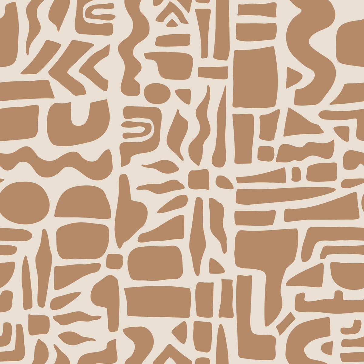 Abstract Earth Toned Shapes Wallpaper⁠ in your room
