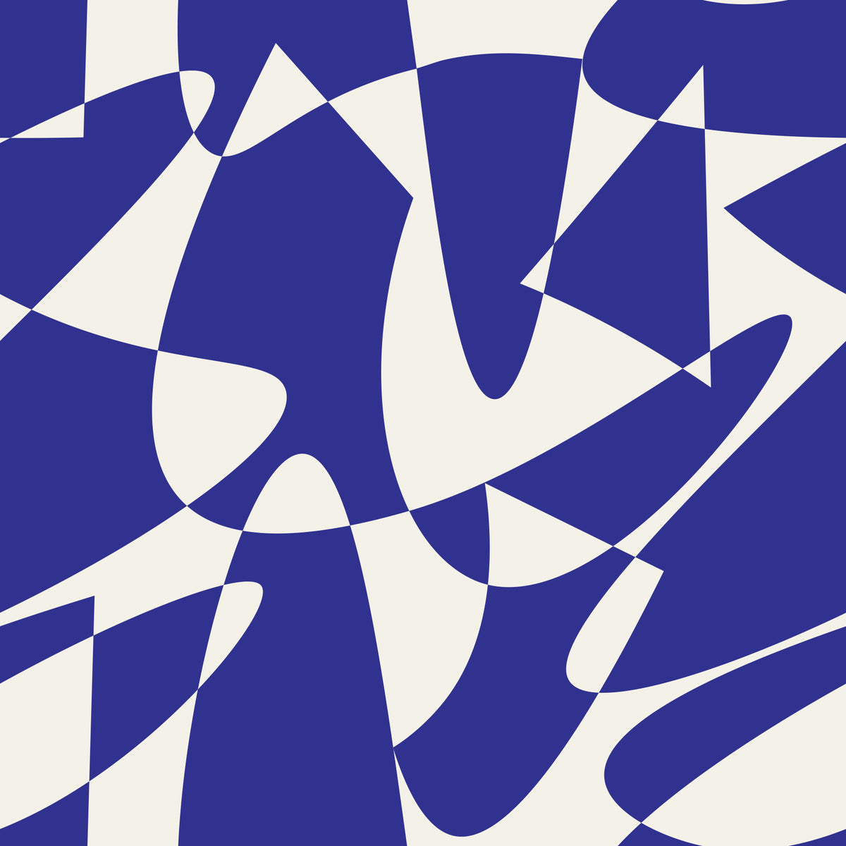 Abstract Cobalt Geometric Shapes Wallpaper⁠ in your room