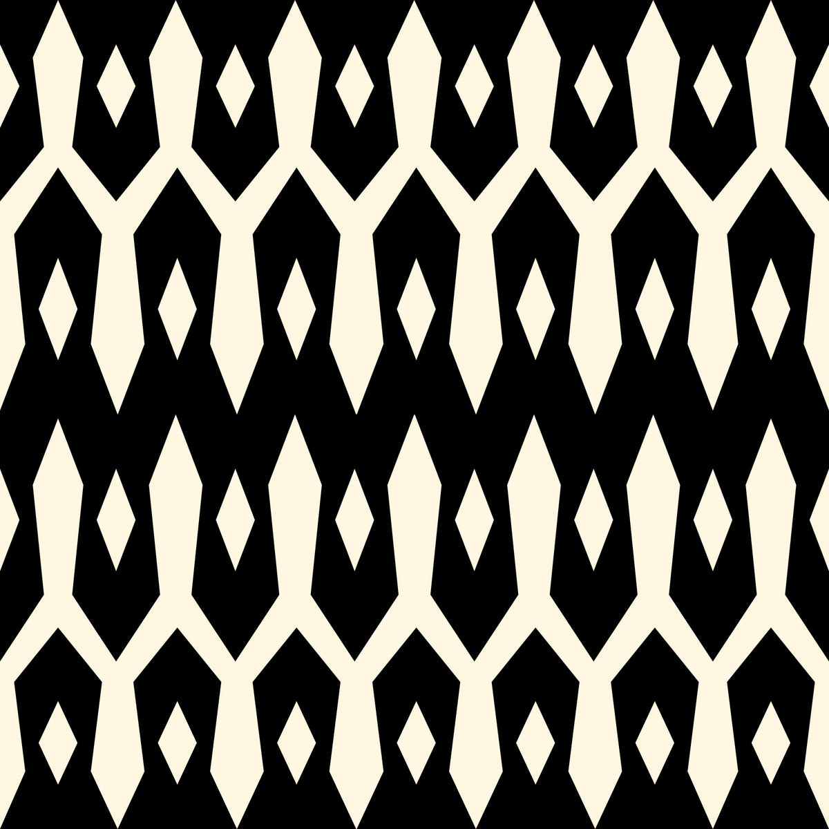 Abstract Interlocking Diamond Motif Wallpaper⁠ in your room — zoomed