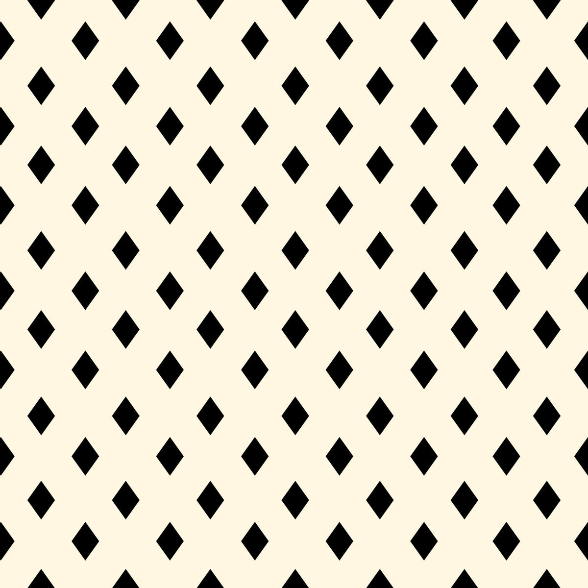 Minimalist Black and Cream Diamond Grid Wallpaper⁠ in your room