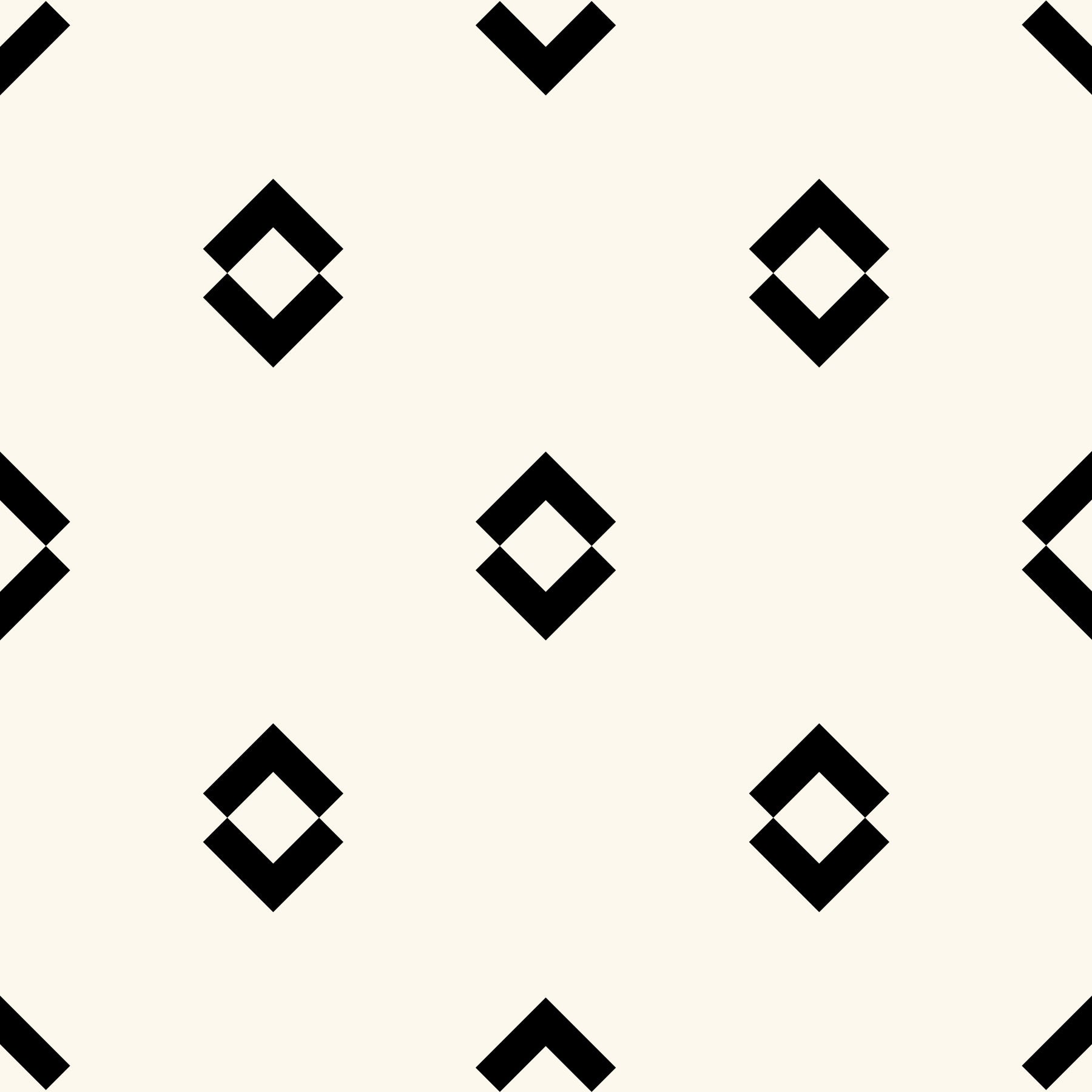 Minimalist Black and White Geometric Diamond Grid Wallpaper⁠
