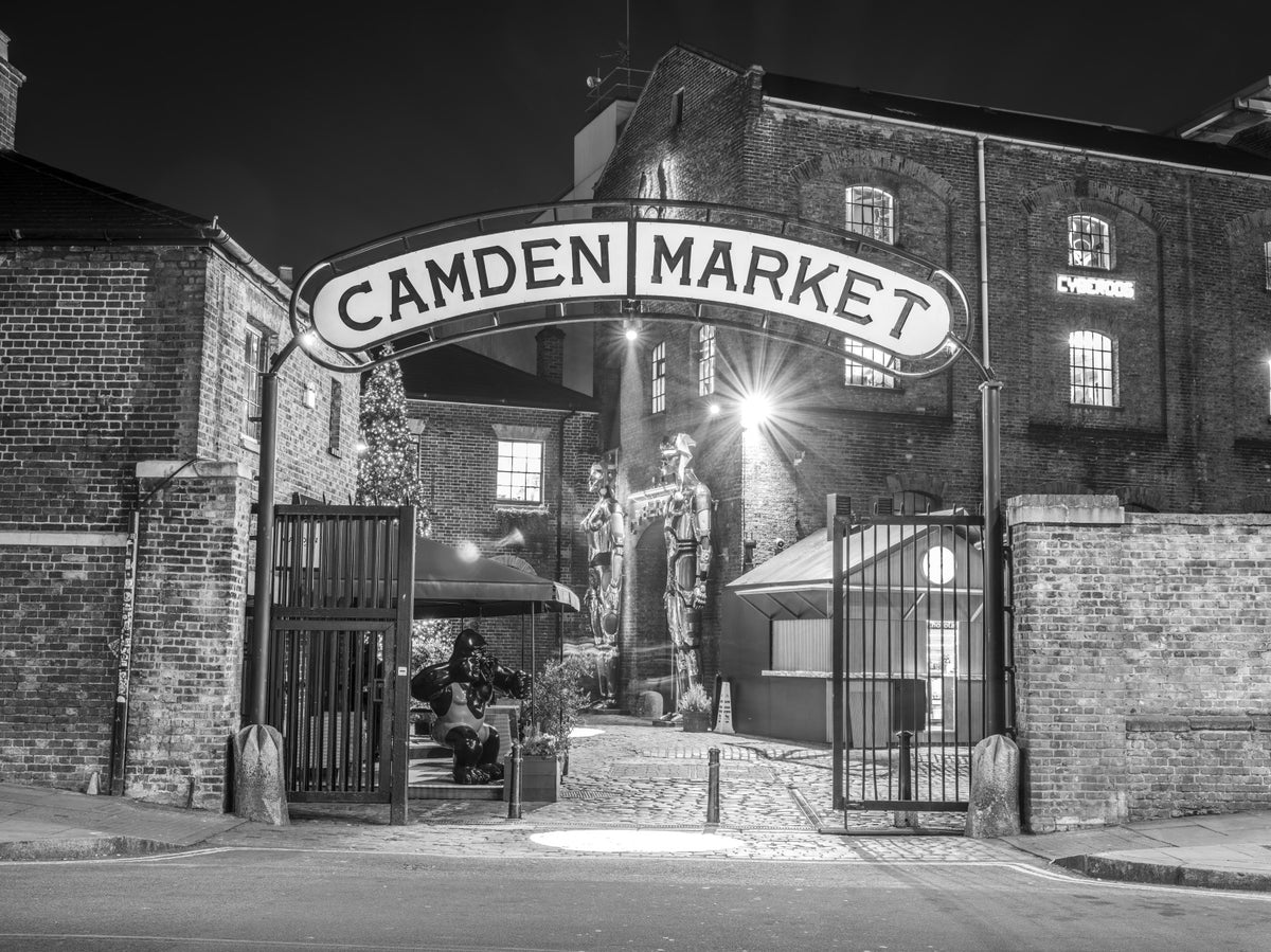 Iconic London Camden Market Archway Wall Mural in your room — zoomed