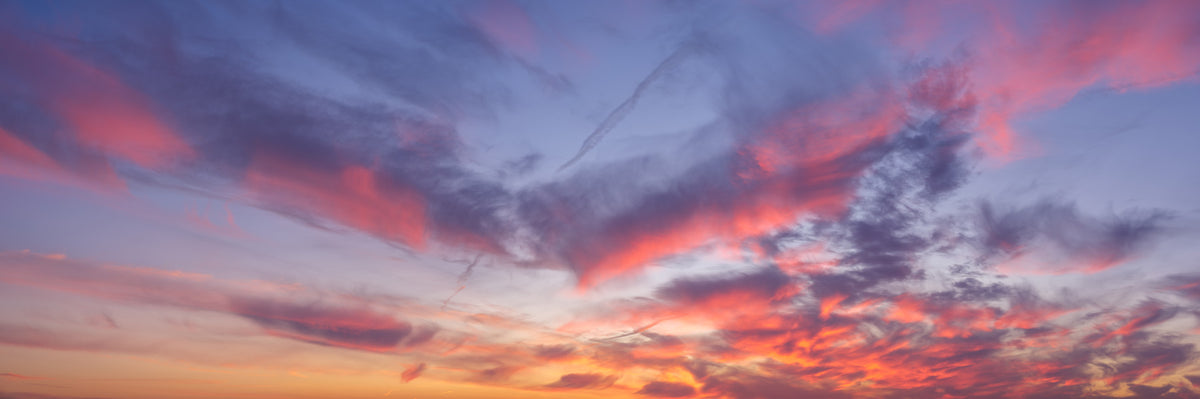Twilight Cloudscape Art Wall Mural in your room