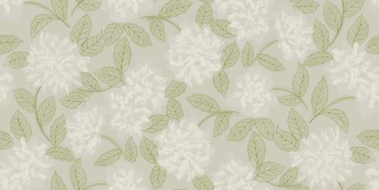 Ethereal Botanical White Bloom Wallpaper⁠