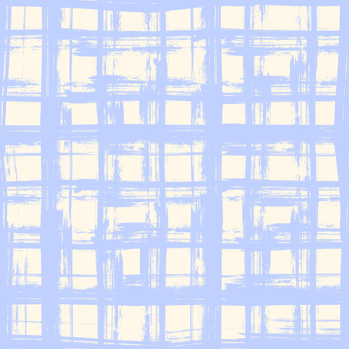 Abstract Cream and Blue Plaid Wallpaper⁠ in your room