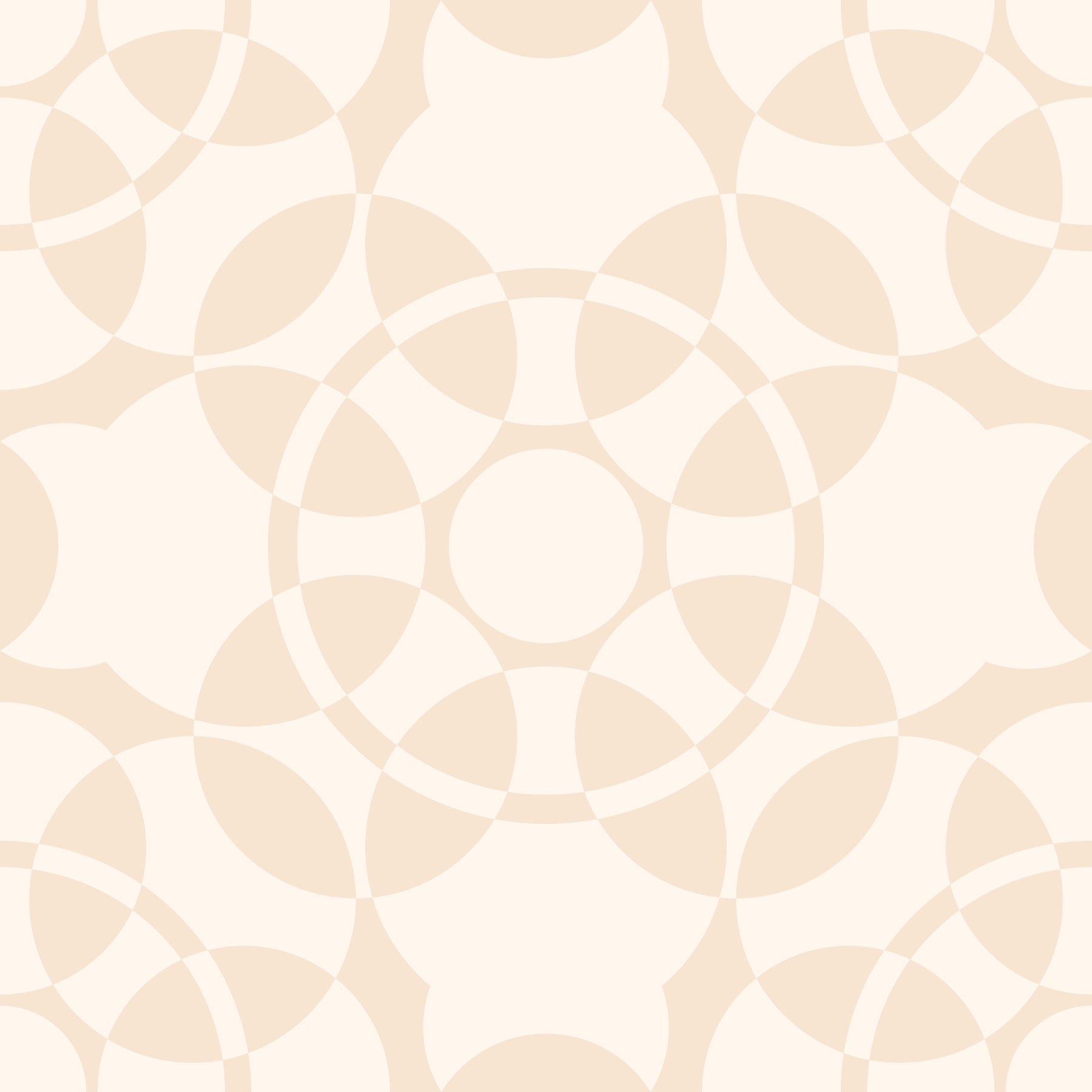 Cream Geometric Arcs Wallpaper⁠