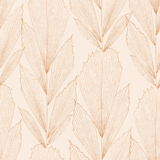 Earthy Botanical Line Art Wallpaper⁠