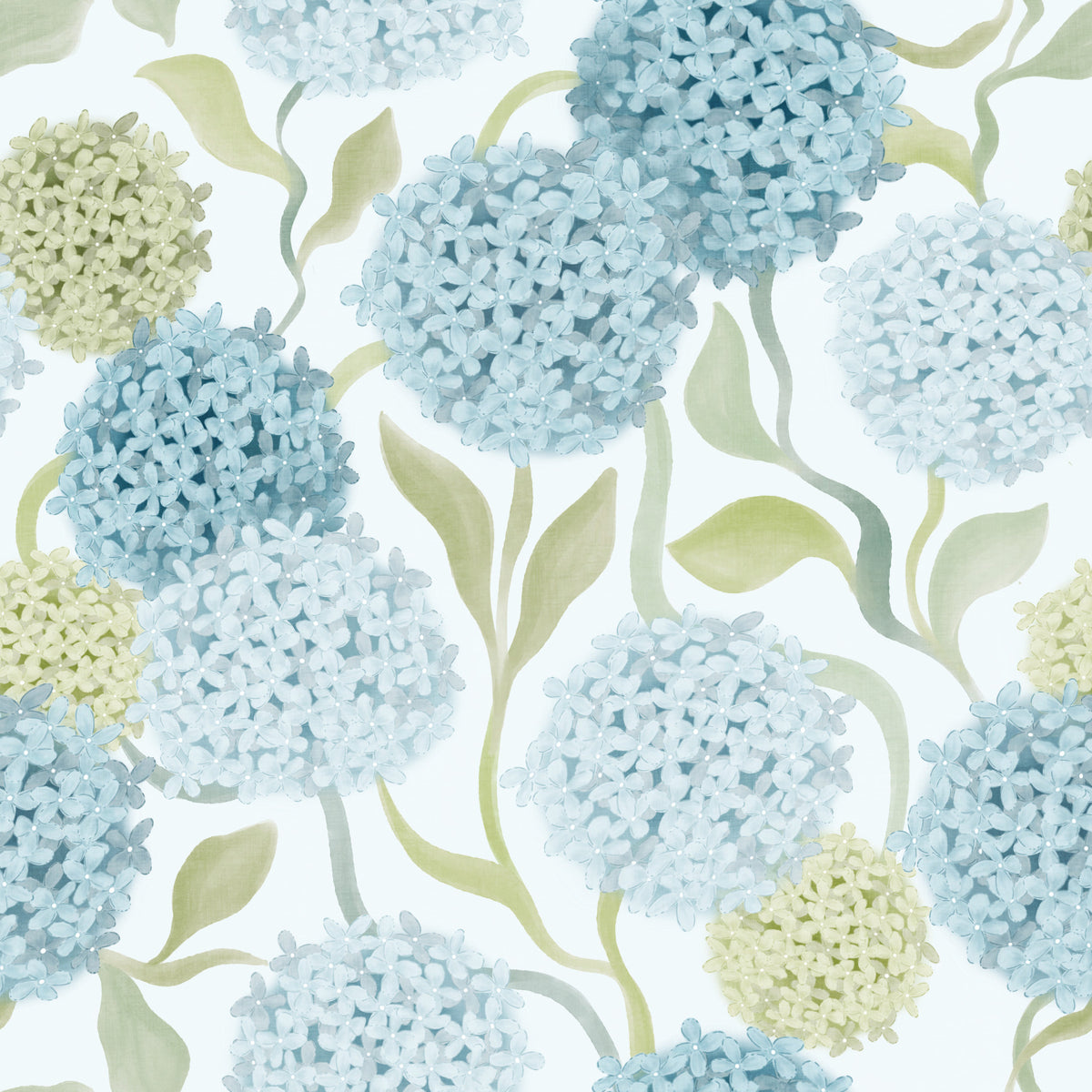 Dreamy Pastel Hydrangea Garden Wallpaper⁠ in your room
