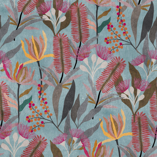 Australian Wildflower Meadow Blue Wallpaper⁠