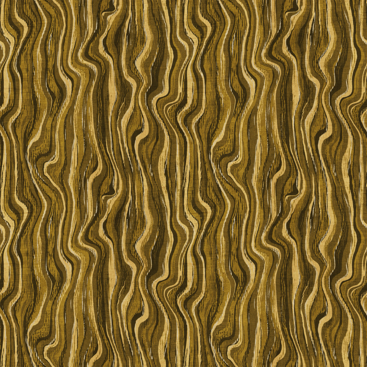 Ochre Abstract Wood Grain Waves Wallpaper⁠ in your room