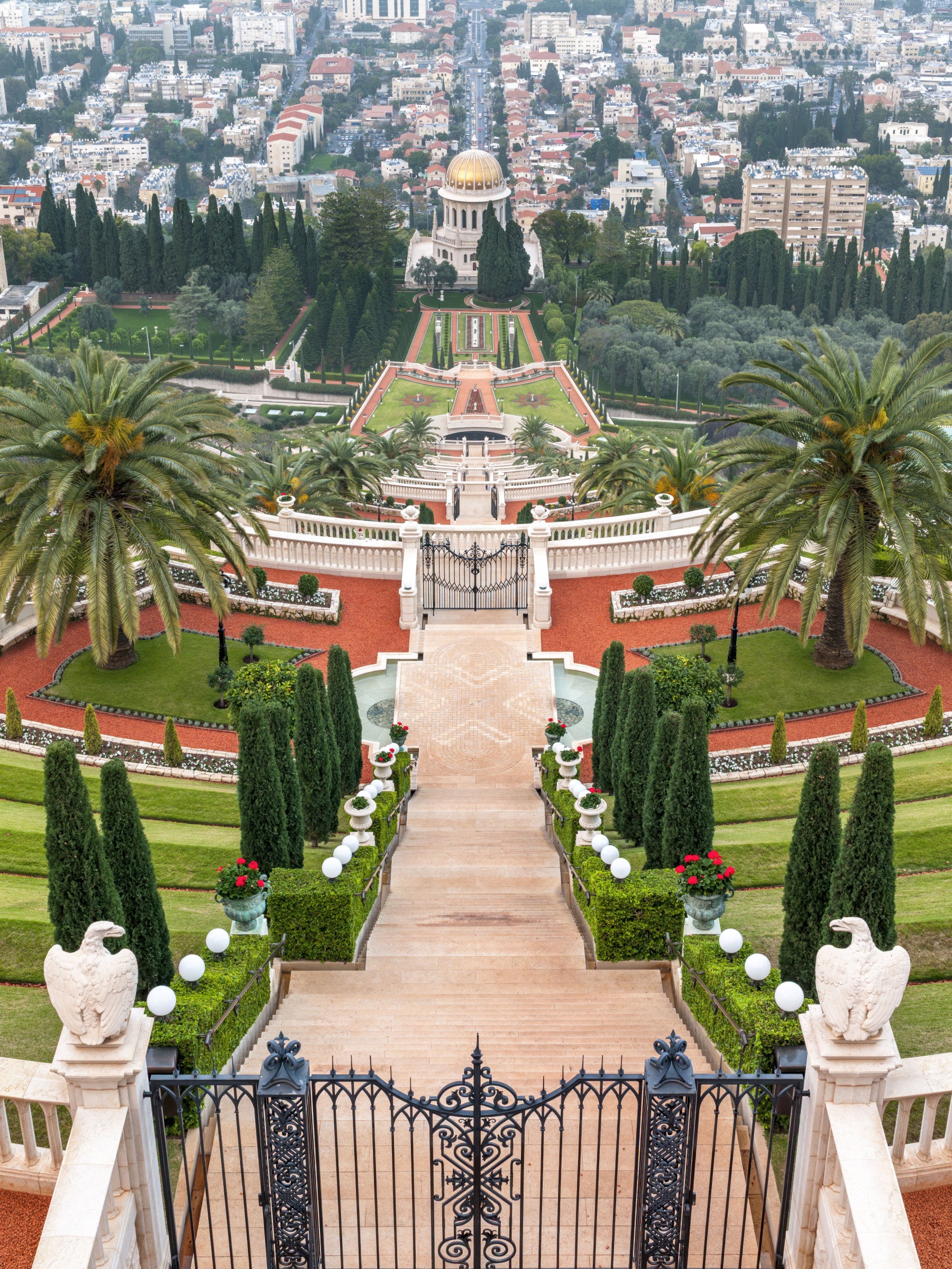 Symmetrical Mediterranean Terrace Wall Mural