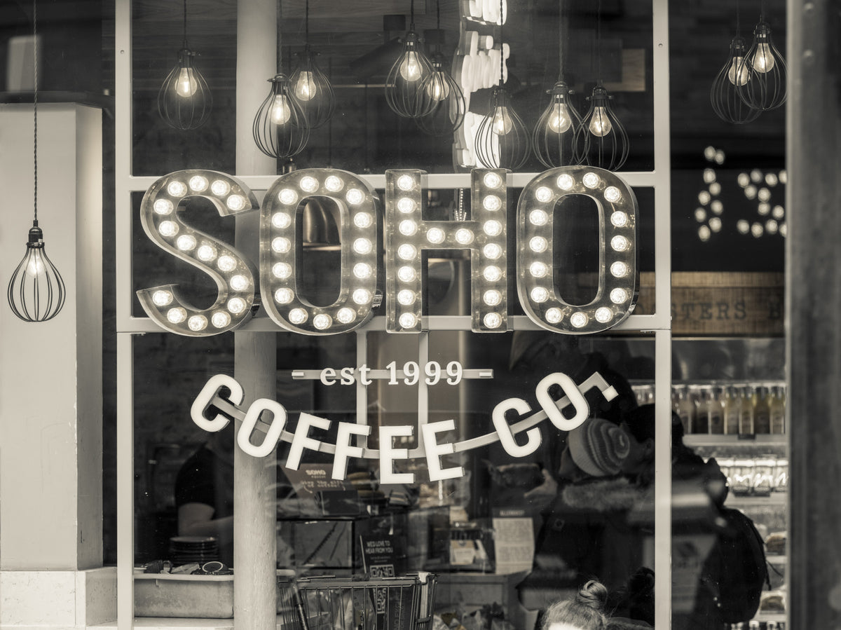 Metropolitan Coffee House Marquee Wall Mural in your room