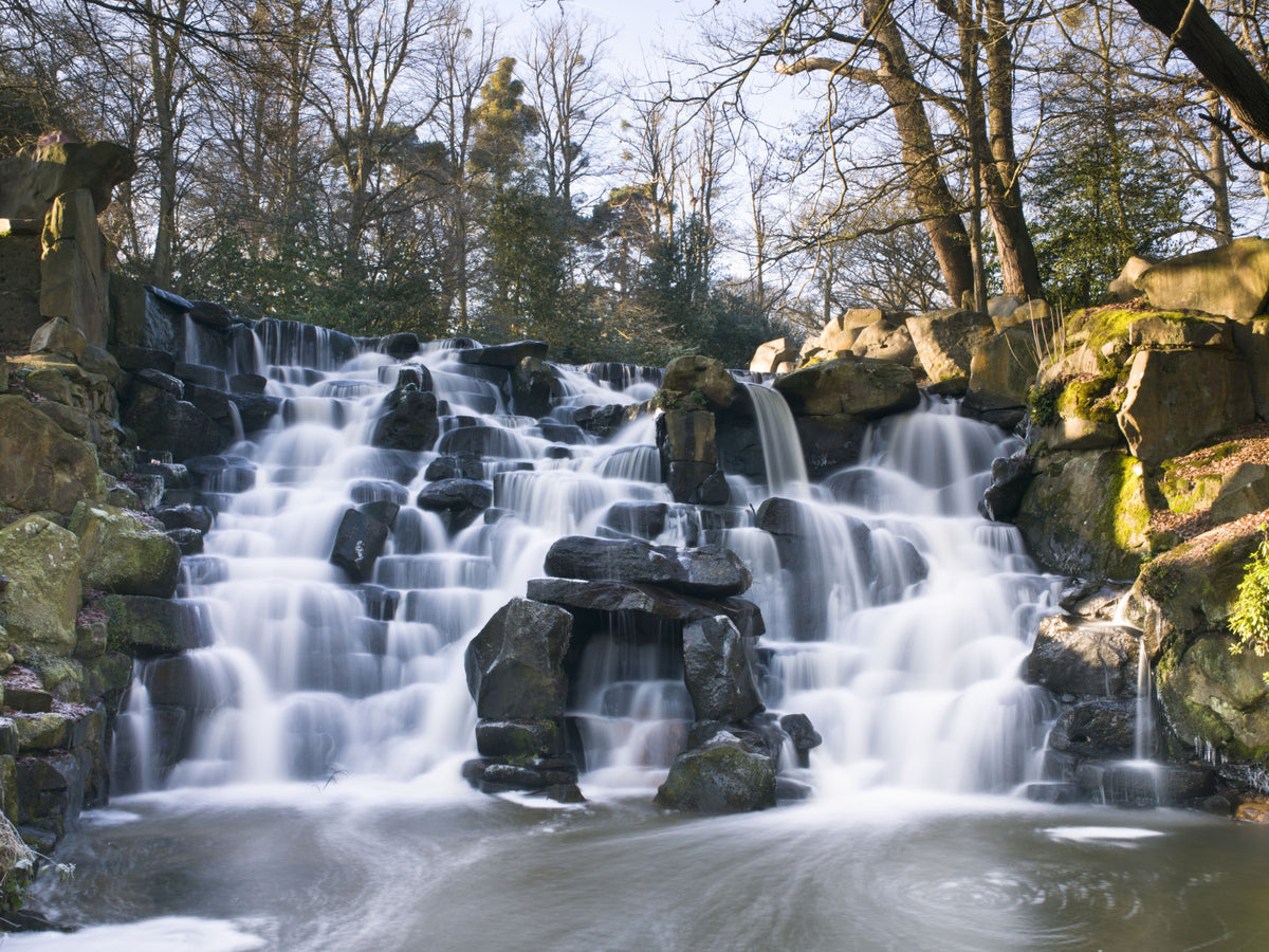 Rugged Mountain Brook Scenery Wall Mural in your room — zoomed