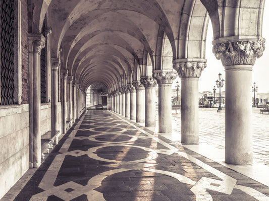 Grand Italian Stone Archway Wall Mural