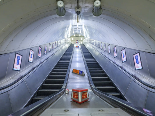Industrial Transit Symmetry Wall Mural