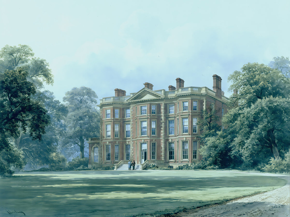 Stately Country Manor Estate Wall Mural in your room