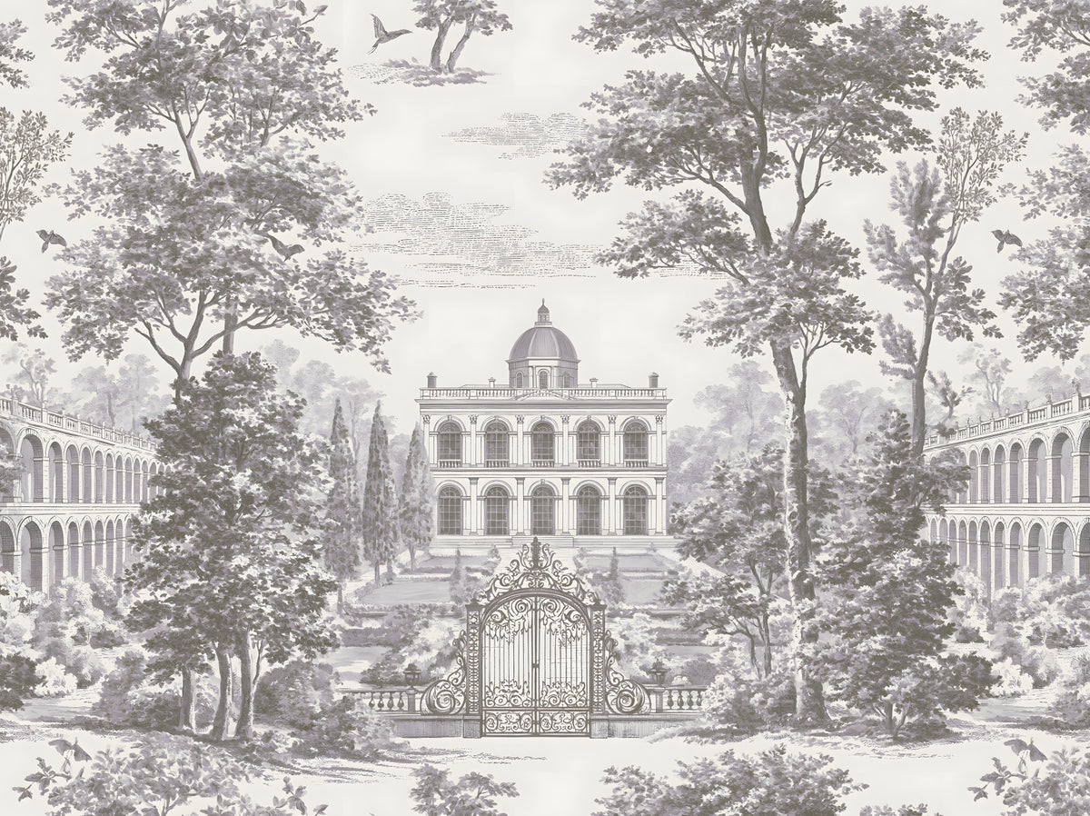 Grand Estate Garden Scene Wall Mural in your room