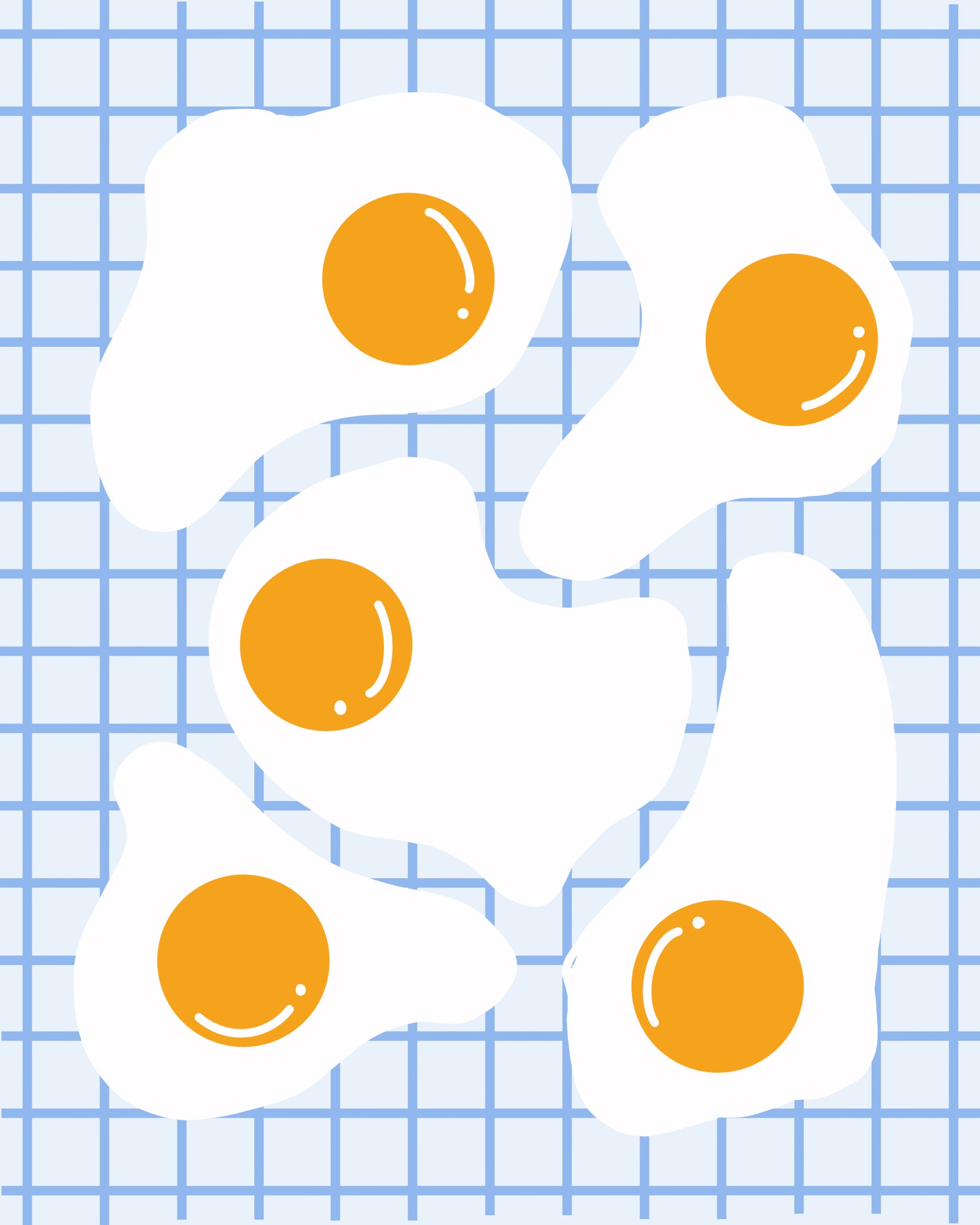 Fried Egg Breakfast Wall Mural