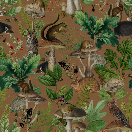 Enchanted Woodland Forest Creatures Wallpaper⁠