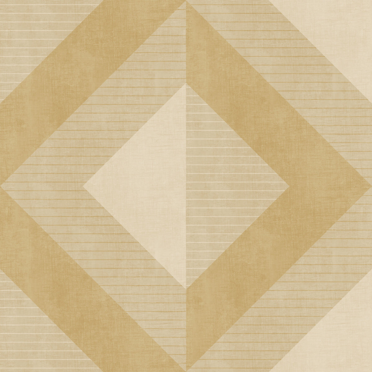 Golden Geometric Diamond Motif Wallpaper⁠ in your room