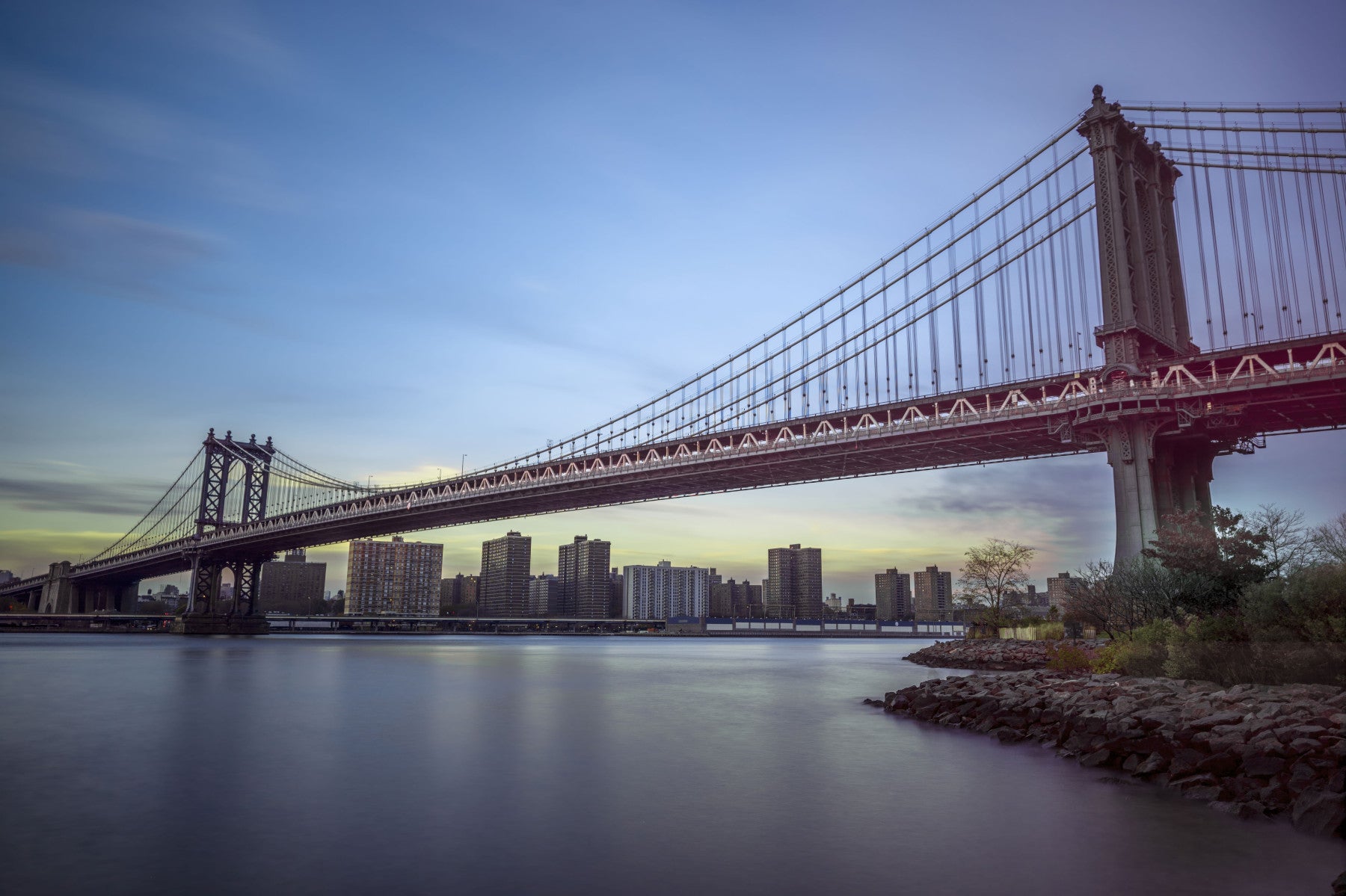 Architectural Bridge Horizon Wall Mural in your room — zoomed