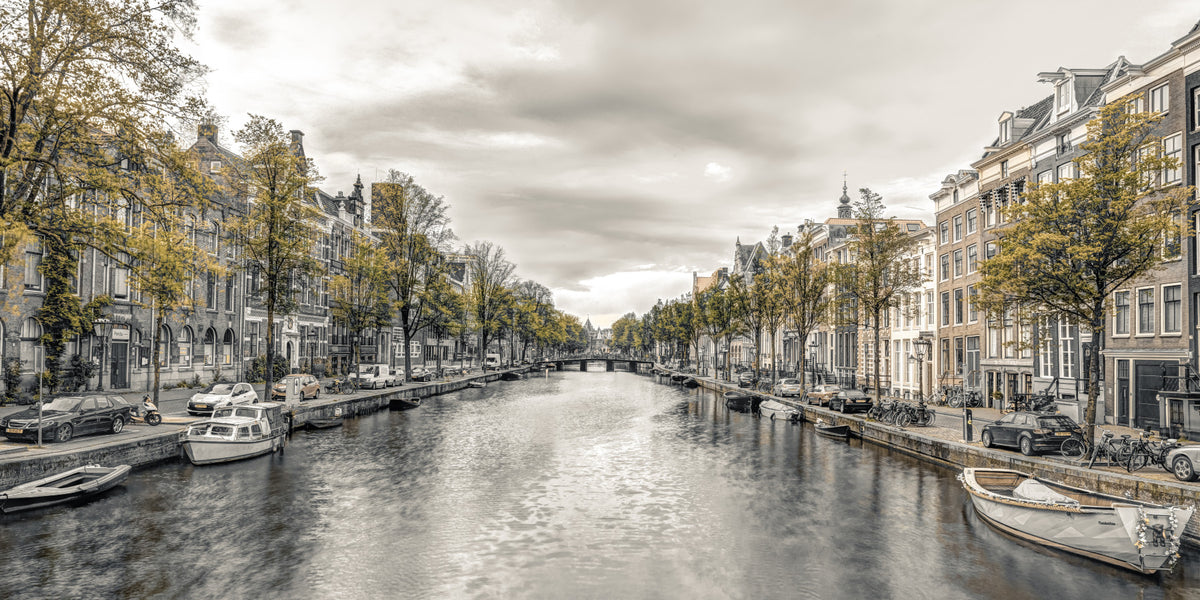 Classic Dutch Canal Architecture Wall Mural in your room — zoomed