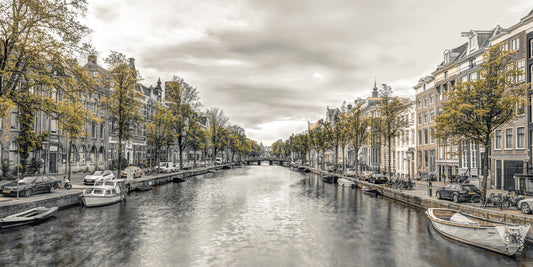 Classic Dutch Canal Architecture Wall Mural