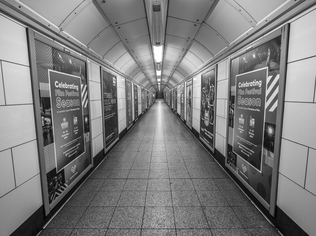 Subterranean Transit Corridor Wall Mural