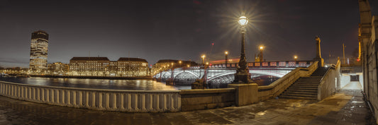 Riverside Nocturne Architecture Wall Mural
