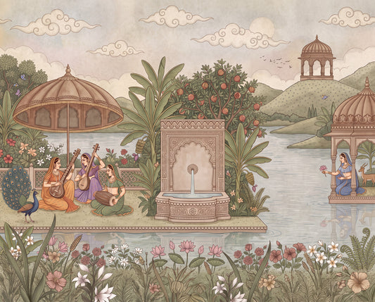 The Enchanted Garden of Raag Wall Mural