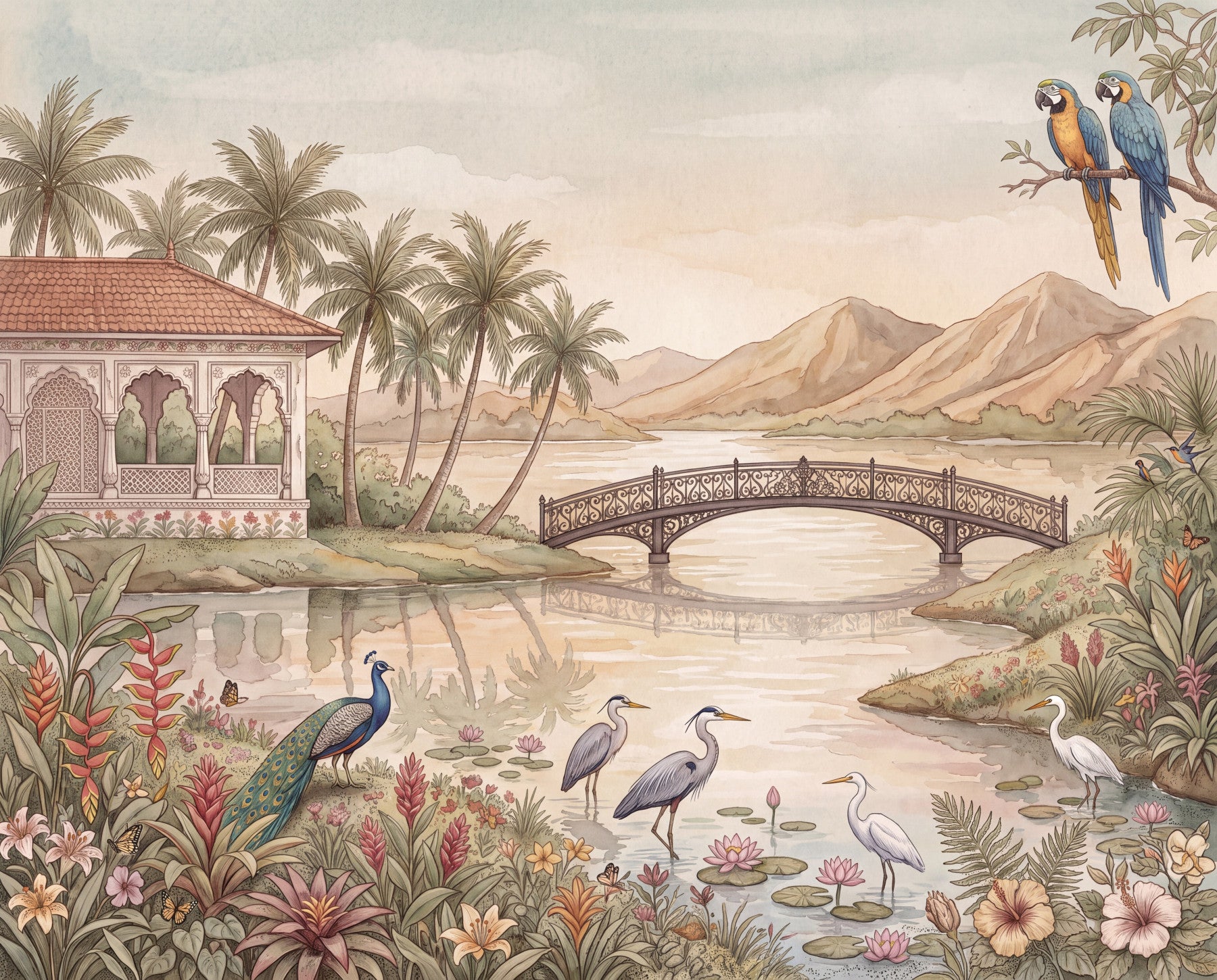 Jheel Kinara Wall Mural