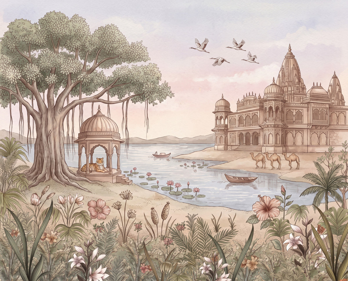 Pavitra Sarovar Wall Mural in your room — zoomed