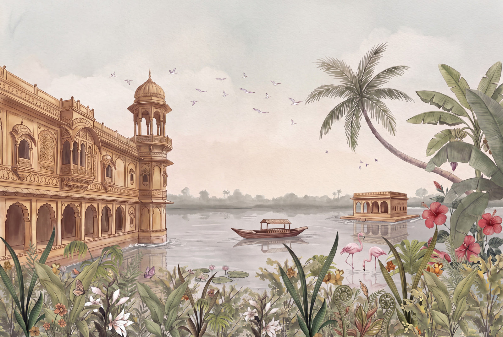 Jheel Mahal Wall Mural in your room