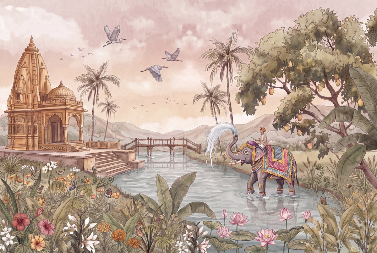 Gaja Ghat Wall Mural in your room