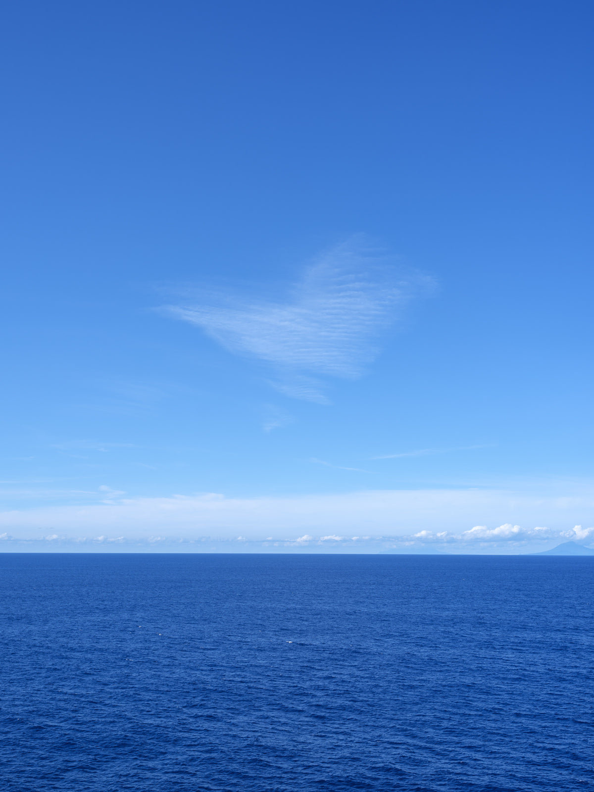 Minimalist Azure Sky and Sea View Wall Mural in your room — zoomed