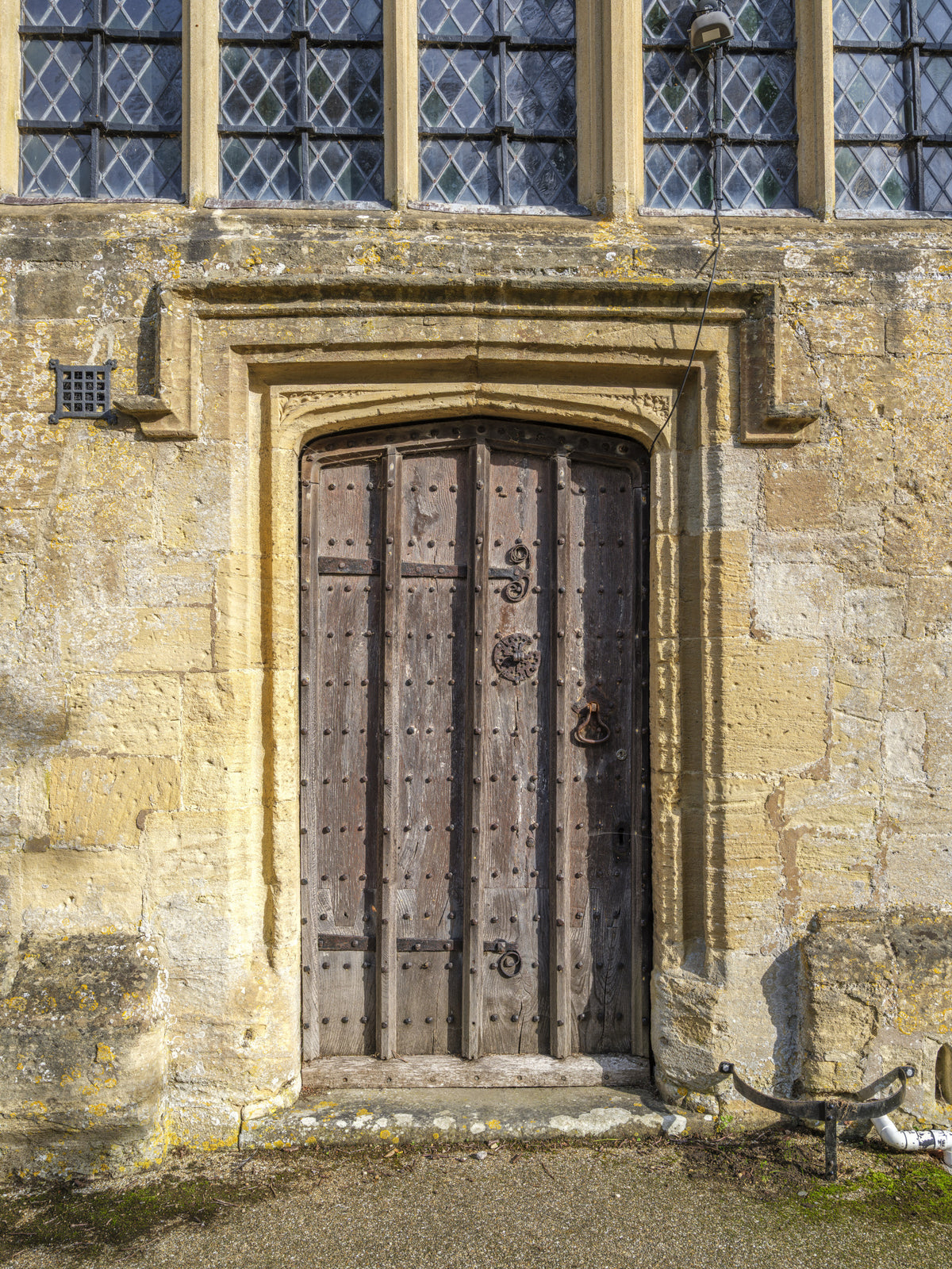 Aged Masonry and Timber Gate Wall Mural in your room